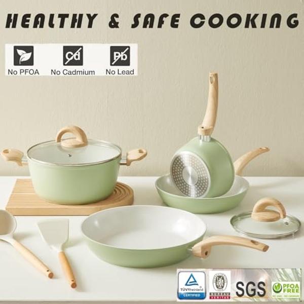 Juego de utensilios de cocina Cuisinart de 17 piezas, Chef's Classic antiadherente anodizado duro, 66-17