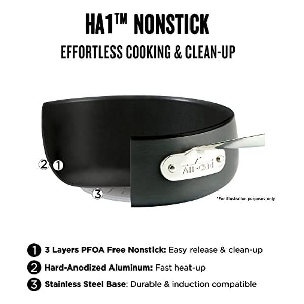 Juego de utensilios de cocina de acero inoxidable Cook N Home de 10 piezas, ollas y sartenes con asas que se mantienen frías, apto para lavavajillas, color plateado