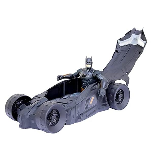 Pack Batimóvil de Batman de DC Comics + Batimóvil de Batman de 30 cm y figura articulada de 30 cm – Juguete para niños a partir de 4 años