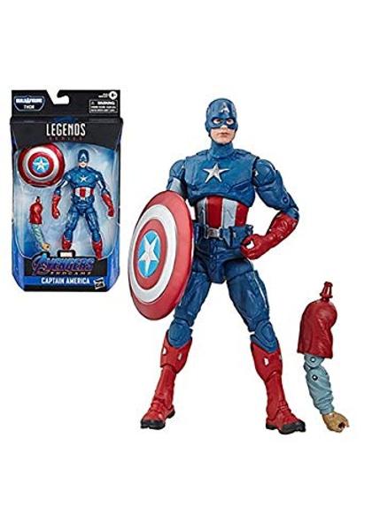 Figura de acción coleccionable de 6" de la serie Marvel Legends Avengers: Endgame, colección Capitán América, incluye 1 accesorio.