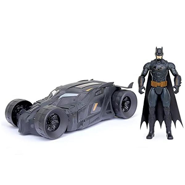 Pack Batimóvil de Batman de DC Comics + Batimóvil de Batman de 30 cm y figura articulada de 30 cm – Juguete para niños a partir de 4 años