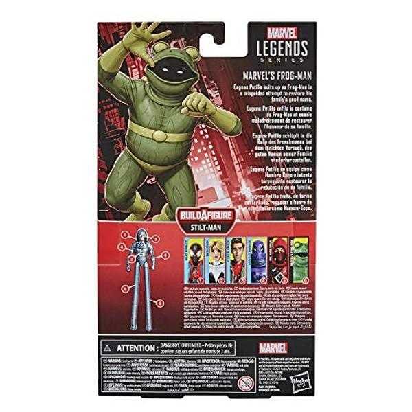 Figura de acción coleccionable de Spider-Man Hasbro Marvel Legends Series Marvel's Frog-Man de 6 pulgadas para niños de 4 años en adelante