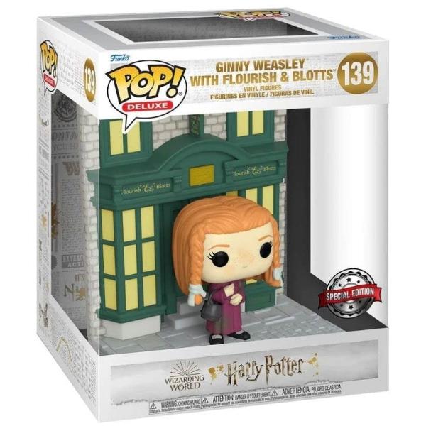 Funko Pop! Deluxe Harry Potter 139 Ginny Weasley con Flourish y Blotts (Edición especial)
