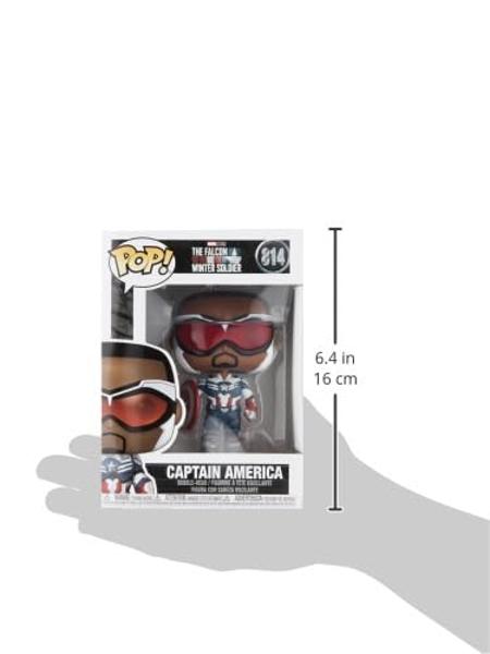 Funko POP Marvel: Falcon y el Soldado del Invierno - Capitán América (Sam Wilson), 3,75 pulgadas, Multicolor, 51630