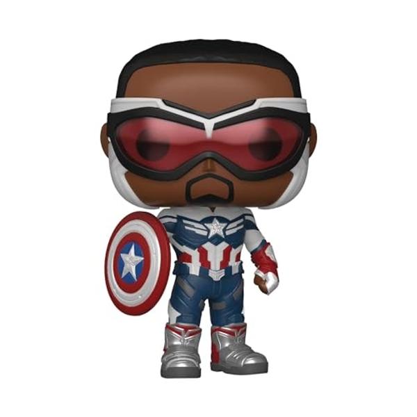 Funko POP Marvel: Falcon y el Soldado del Invierno - Capitán América (Sam Wilson), 3,75 pulgadas, Multicolor, 51630