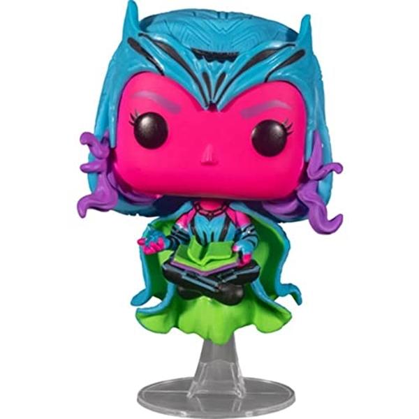 Funko Pop Marvel Scarlet Witch con Darkhold Libro Black Light Edición Especial Exclusiva