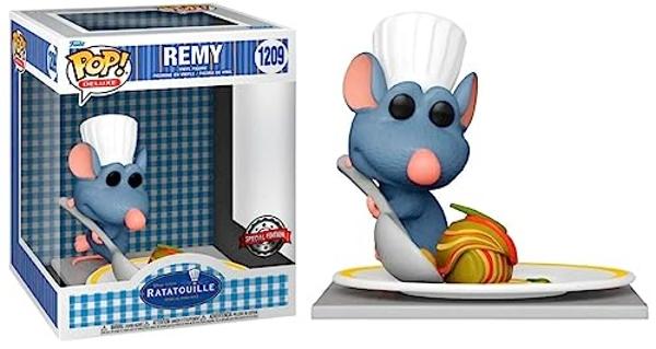 Funko Pop! Deluxe: Disney Ratatouille - Remy con Ratatouille n.° 1209 - Figura de vinilo exclusiva