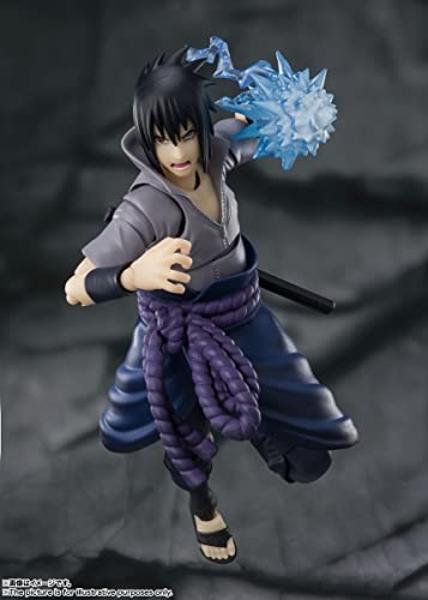 TAMASHII NATIONS - Naruto Shippuden - Sasuke Uchiha - El que carga con todo el odio, Figura de acción S.H.Figuarts de Bandai Spirits
