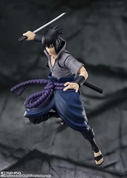 TAMASHII NATIONS - Naruto Shippuden - Sasuke Uchiha - El que carga con todo el odio, Figura de acción S.H.Figuarts de Bandai Spirits