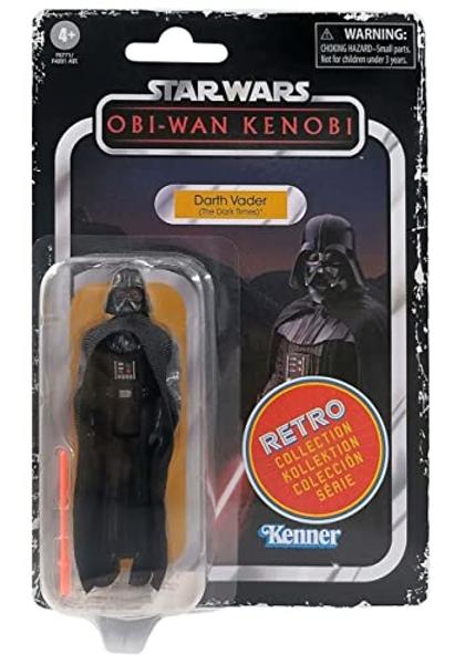 Figura de OBI-Wan Kenobi de la colección retro de STAR WARS, Darth Vader (The Dark Times), escala de 9,5 cm, para niños a partir de 4 años, multicolor, F5771