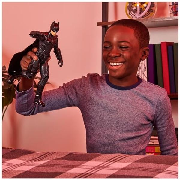Figura de acción de Batman de 12 pulgadas de DC Comics, The Batman Movie, juguetes coleccionables para niños y niñas de 3 años en adelante.