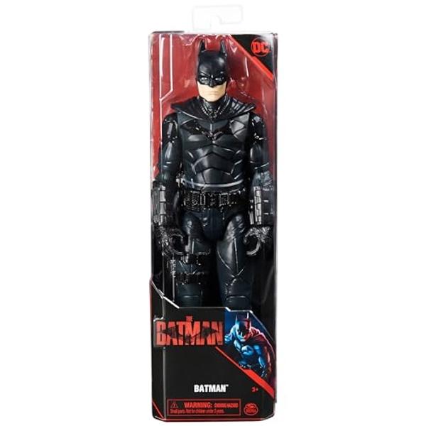 Figura de acción de Batman de 12 pulgadas de DC Comics, The Batman Movie, juguetes coleccionables para niños y niñas de 3 años en adelante.