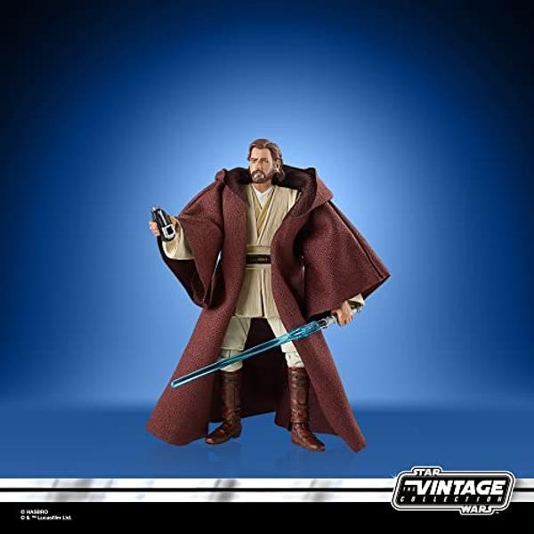 Figura de acción de OBI-Wan Kenobi de STAR WARS The Vintage Collection VC31, escala de 9,5 cm, El Ataque de los Clones, juguetes para niños de 4 años en adelante