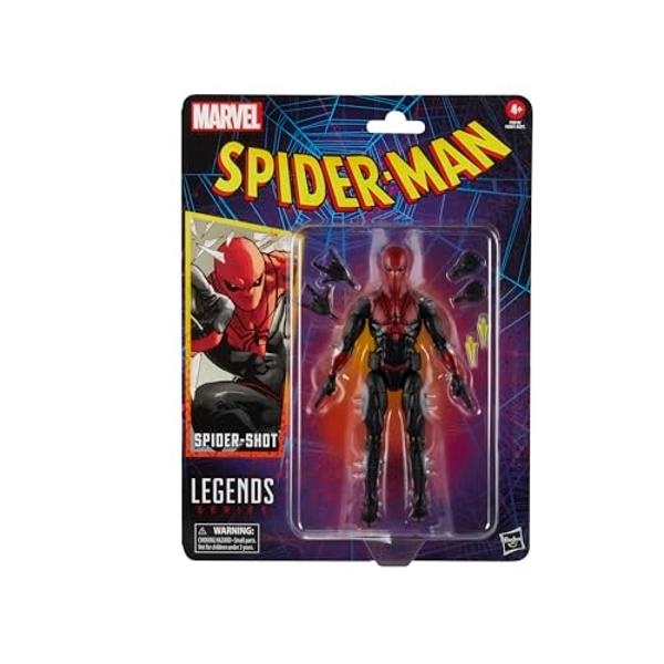 Figura de acción coleccionable de 6 pulgadas de Spider-Shot, Spider-Man Comics de la serie Marvel Legends