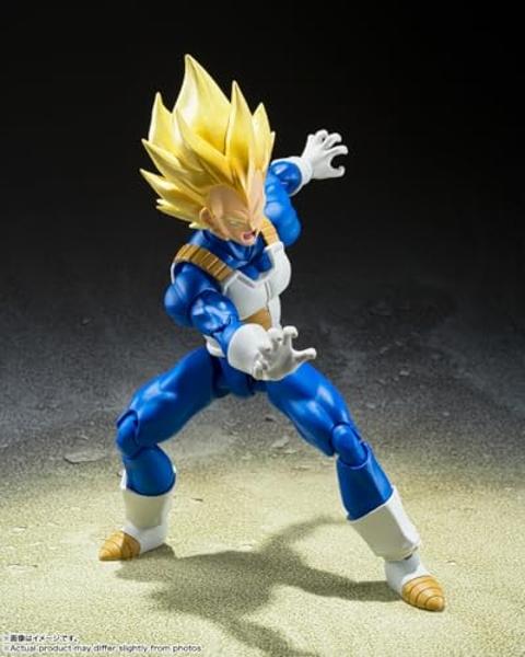 TAMASHII NATIONS - Dragon Ball Z - Super Saiyan Vegeta (Sangre de Super Saiyan Despertada), Figura de Acción S.H.Figuarts de Bandai Spirits