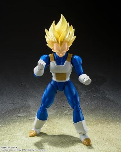 TAMASHII NATIONS - Dragon Ball Z - Super Saiyan Vegeta (Sangre de Super Saiyan Despertada), Figura de Acción S.H.Figuarts de Bandai Spirits