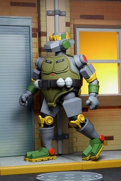 Figura de acción definitiva de NECA de 7" de las Tortugas Ninja mutantes adolescentes: El poderoso metalero