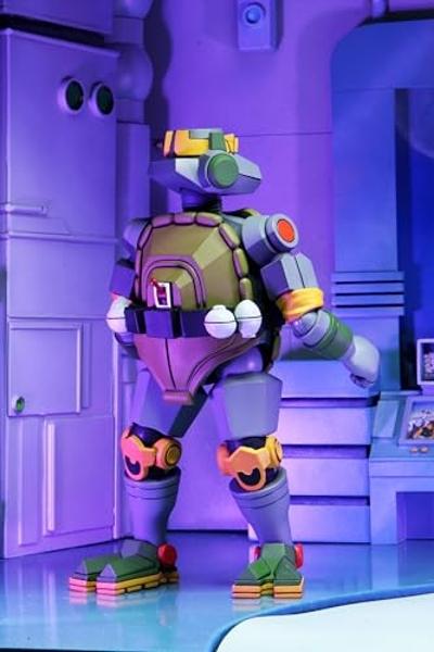 Figura de acción definitiva de NECA de 7" de las Tortugas Ninja mutantes adolescentes: El poderoso metalero