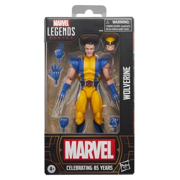 Figura de acción coleccionable de 6 pulgadas de Wolverine, cómics del 85.º aniversario de Marvel Legends Series