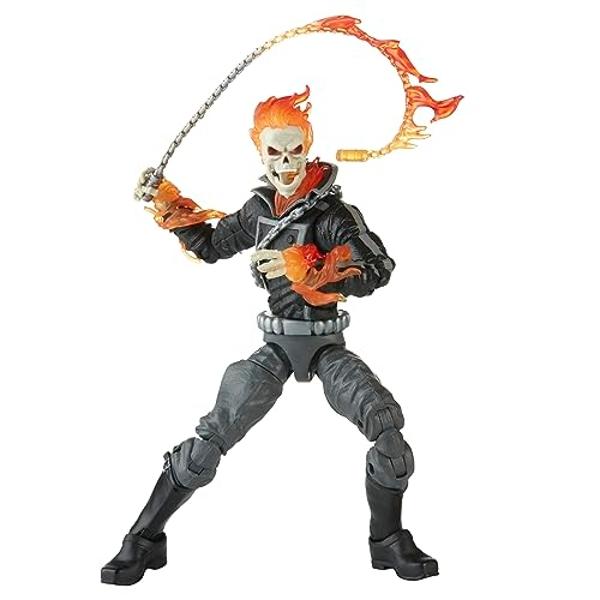 Figura coleccionable de Ghost Rider de 6 pulgadas de Marvel Legends Series Comics con 6 accesorios