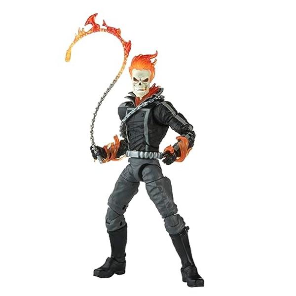 Figura coleccionable de Ghost Rider de 6 pulgadas de Marvel Legends Series Comics con 6 accesorios