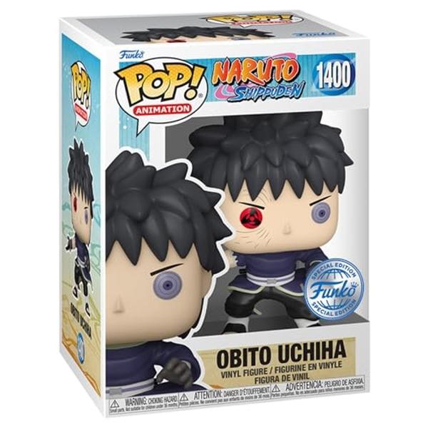 Figura Funko Pop! Animation: Naruto Shippuden - Obito Uchiha (sin máscara) (Exclusiva de Entertainment Earth)