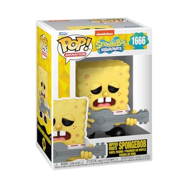 Funko POP! TV: Bob Esponja 25.º Aniversario - Bob Esponja con Guitarra - Figura de vinilo coleccionable - Idea de regalo - Mercancía oficial - Para niños y adultos - Fans de la tel