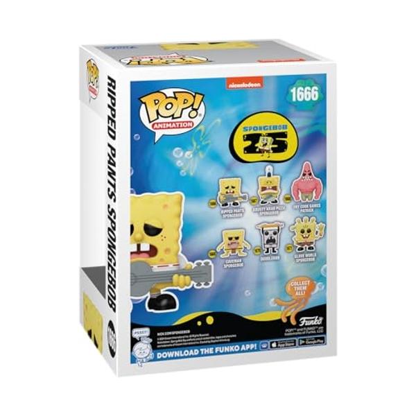 Funko POP! TV: Bob Esponja 25.º Aniversario - Bob Esponja con Guitarra - Figura de vinilo coleccionable - Idea de regalo - Mercancía oficial - Para niños y adultos - Fans de la tel
