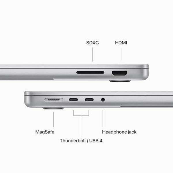 MacBook Pro 2023 de Apple con chip M3, CPU de 8 núcleos y GPU de 10 núcleos: diseñada para Apple Intelligence, pantalla Liquid Retina XDR de 14,2 pulgadas, 8 GB de memoria unificad