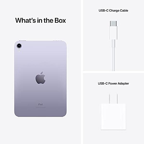 Apple iPad Mini (6.ª generación): A15 Bionic, pantalla Liquid Retina de 8,3 pulgadas, 64 GB, Wi-Fi 6, cámara frontal de 12 MP/trasera de 12 MP, Touch ID, batería que dura todo el d