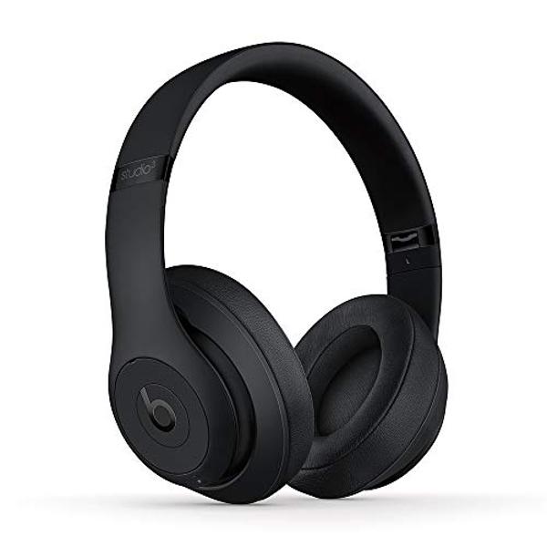 Auriculares inalámbricos Beats Studio3 con cancelación de ruido y supraaurales - Chip Apple W1, Bluetooth de clase 1, 22 horas de reproducción, micrófono integrado - Negro mate