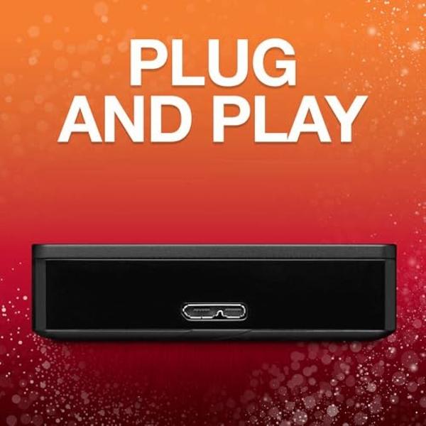 Disco duro externo portátil Seagate de 2 TB (USB 3.0) para PC, Mac, PlayStation y Xbox (1 año de garantía) (STGX2000400)