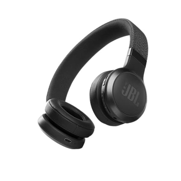 Auriculares inalámbricos supraaurales con cancelación de ruido JBL Live 460NC con batería de 50 horas, micrófono para llamadas, ligeros y cómodos, y Alexa integrado (optimizados pa