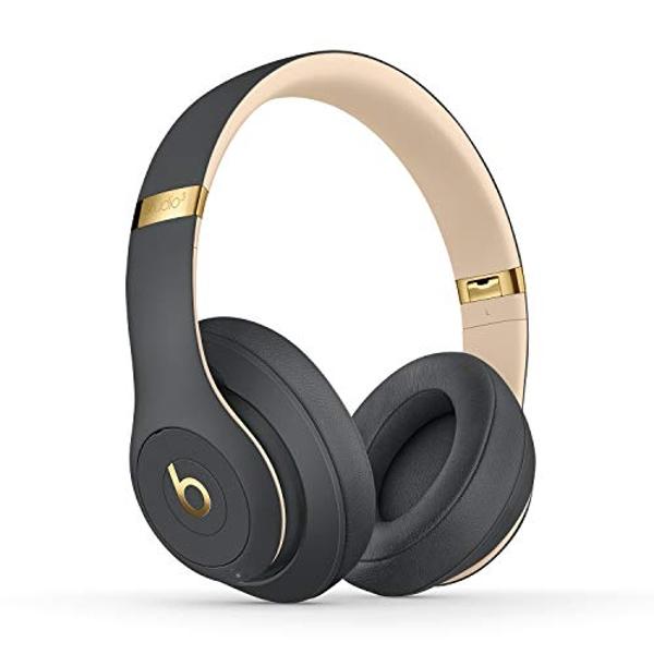Auriculares inalámbricos Beats Studio3 con cancelación de ruido y supraaurales - Chip W1 de Apple, Bluetooth de clase 1, 22 horas de reproducción, micrófono integrado - Gris sombra