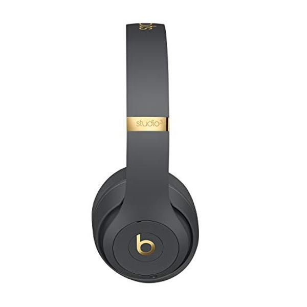 Auriculares inalámbricos Beats Studio3 con cancelación de ruido y supraaurales - Chip W1 de Apple, Bluetooth de clase 1, 22 horas de reproducción, micrófono integrado - Gris sombra