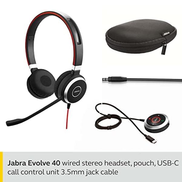 Auriculares estéreo con cable Jabra EVOLVE 40 Ms de GN Netcom