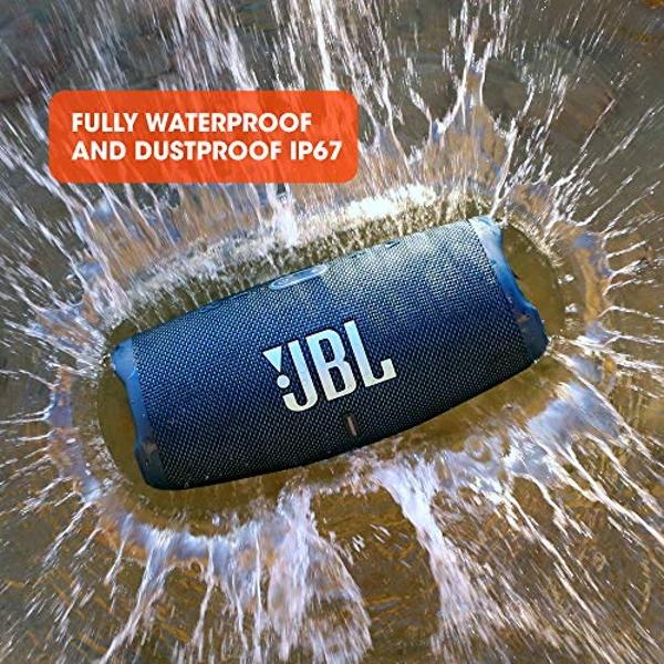 JBL CHARGE 5 - Altavoz Bluetooth portátil resistente al agua (IP67) con batería externa, salida de carga USB, 20 horas de reproducción, JBL Partyboost (azul)