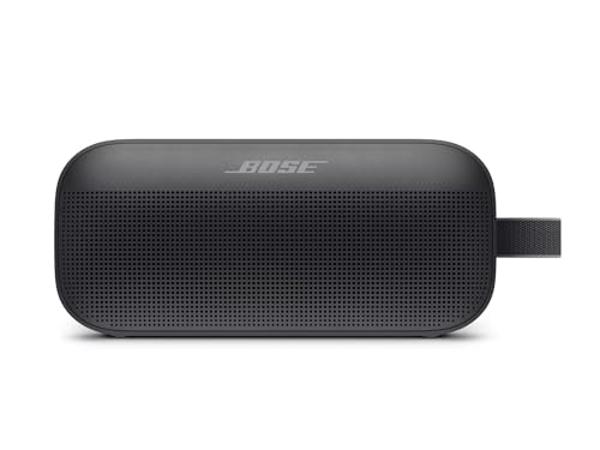 Altavoz Bluetooth Bose SoundLink Flex, altavoz portátil con micrófono, altavoz inalámbrico resistente al agua para viajes, uso al aire libre y en piscinas, color negro