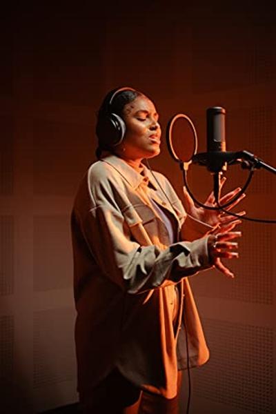 Micrófono de condensador de dirección lateral beyerdynamic PRO X M90 con bolsa de almacenamiento, filtro antipop y soporte amortiguador