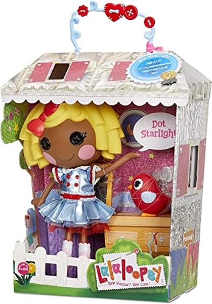 Muñeca Lalaloopsy - Dot Starlight y pájaro mascota, muñeca astronauta de 33 cm inspirada en STEM con atuendo azul brillante y accesorios, juego de casita reutilizable, regalos para