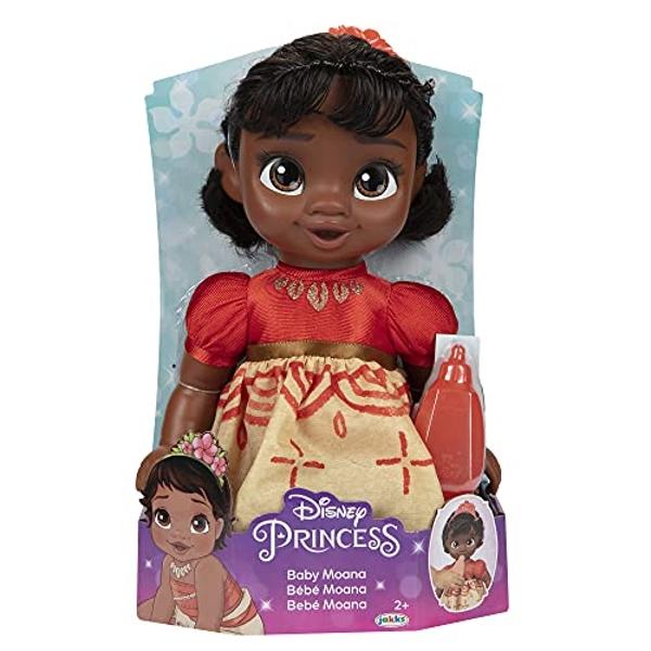 Muñeca bebé Moana de la princesa Disney con biberón y horquilla