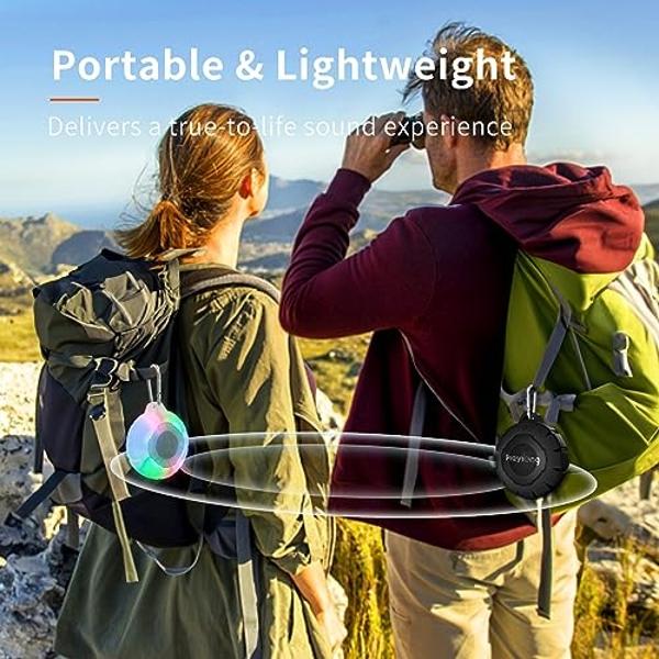 Altavoz Bluetooth para ducha resistente al agua HEYSONG, duradero y portátil con sonido nítido, ideal para ducha, piscina, playa y kayak. Un gran regalo para todas las edades.