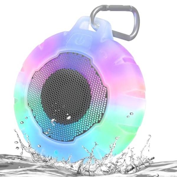 Altavoz Bluetooth para ducha resistente al agua HEYSONG, duradero y portátil con sonido nítido, ideal para ducha, piscina, playa y kayak. Un gran regalo para todas las edades.