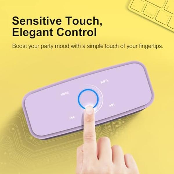 Altavoz Bluetooth Klein Tools AEPJS1, altavoz portátil inalámbrico para el lugar de trabajo que reproduce audio y responde llamadas con manos libres, IPX5, listo para el lugar de t