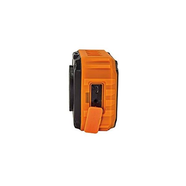 Altavoz Bluetooth Klein Tools AEPJS1, altavoz portátil inalámbrico para el lugar de trabajo que reproduce audio y responde llamadas con manos libres, IPX5, listo para el lugar de t