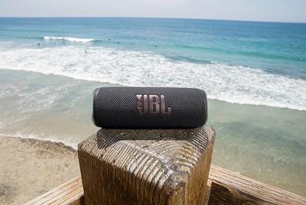 JBL Flip 6 - Altavoz Bluetooth portátil, sonido potente y graves profundos, resistencia al agua IPX7, PartyBoost para emparejar varios altavoces, para uso en casa, viajes al aire l