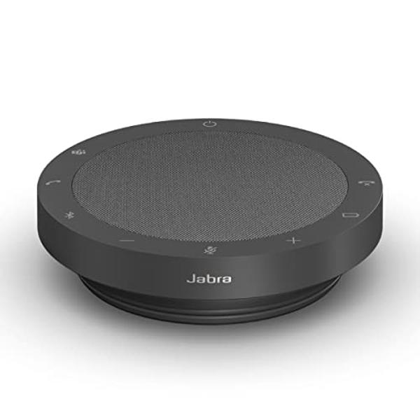 Jabra Speak2 55 - Altavoz inalámbrico Bluetooth - Altavoz portátil con 4 micrófonos con cancelación de ruido, altavoces de rango completo de 50 mm y audio de banda ancha - Altavoz 