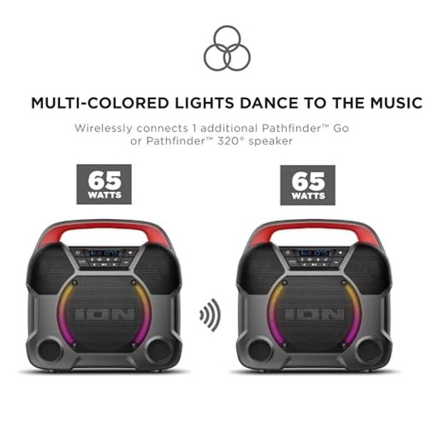 Altavoz portátil ION Audio Pathfinder Go - Negro (Renovado)