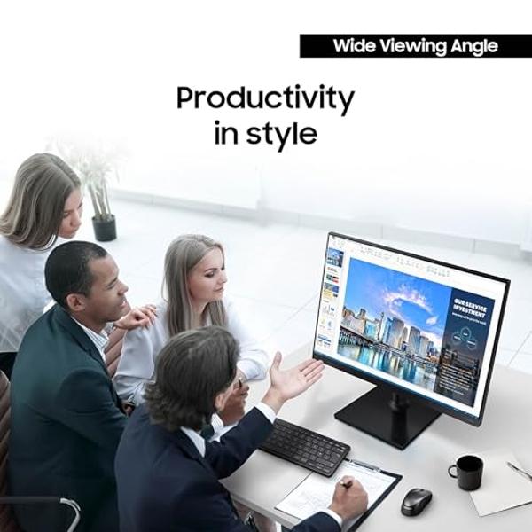 Monitor HP 27h Full HD - Diagonal - Panel IPS y frecuencia de actualización de 75 Hz - Pantalla fluida - Bisel de microborde en 3 lados - Ajuste de altura/inclinación de 100 mm - A