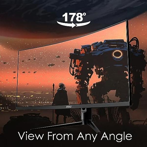 Monitor curvo para juegos MSI Optix MAG342CQR 1500R, relación de aspecto 21:9, bisel estrecho, 1 ms, resolución UWQHD de 3440 x 1440, frecuencia de actualización de 144 Hz, ajuste 